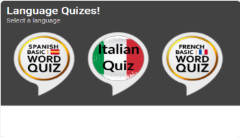 screenshot of quiz app